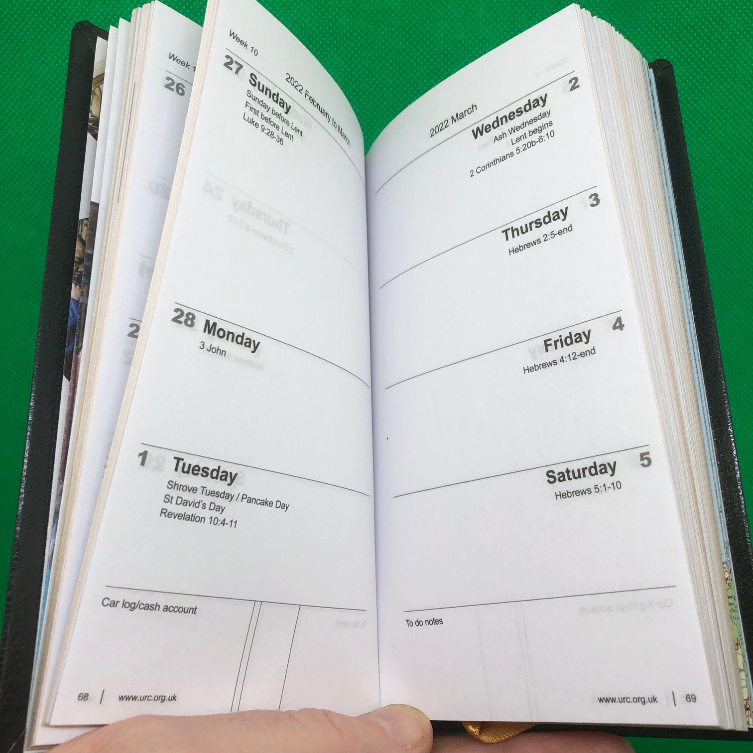 2027 URC Pocket Diary - pre-order (delivery from September) - Image 5