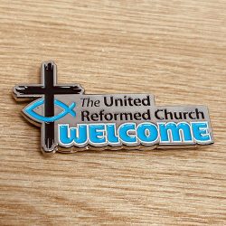 welcome badge front