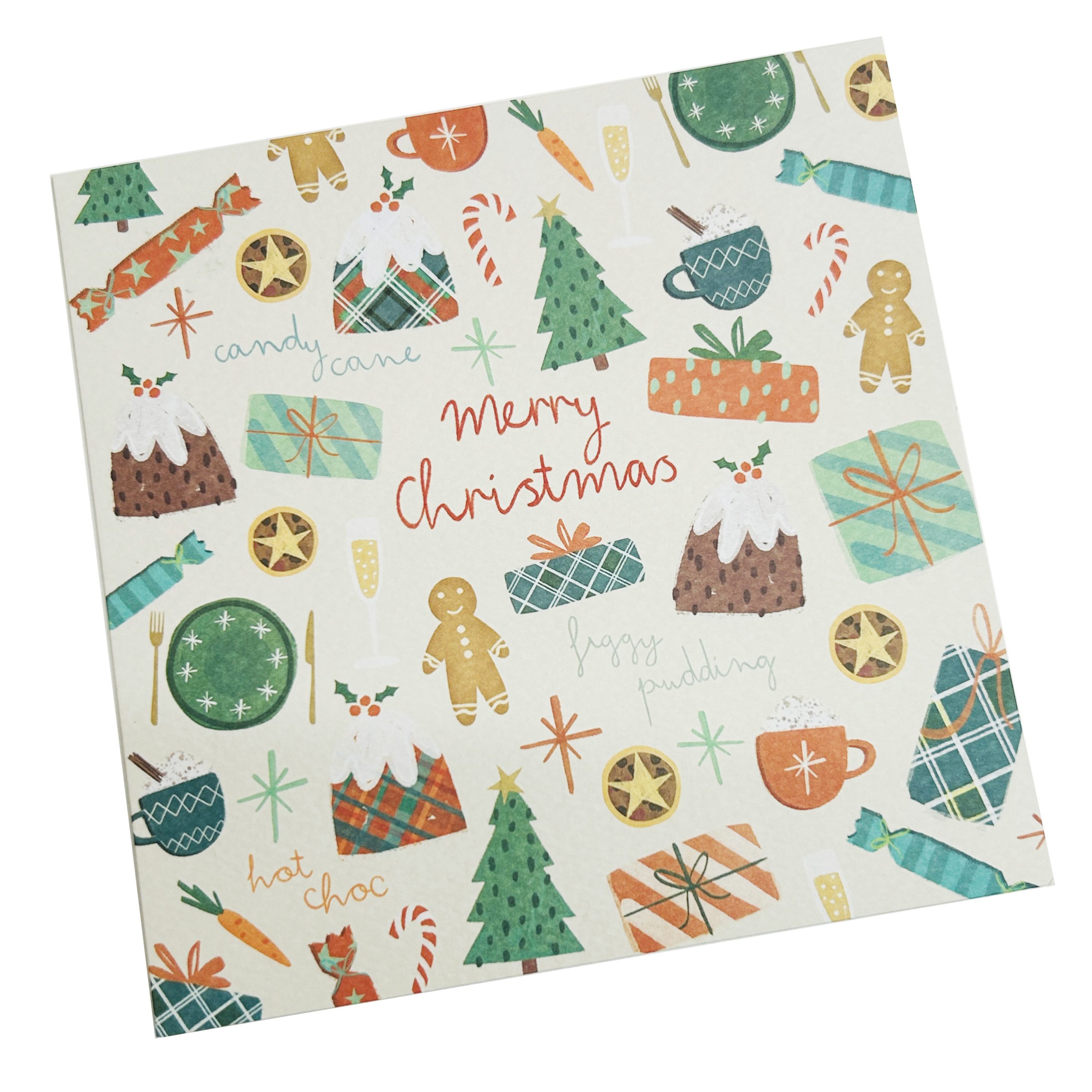 festive food christmas card