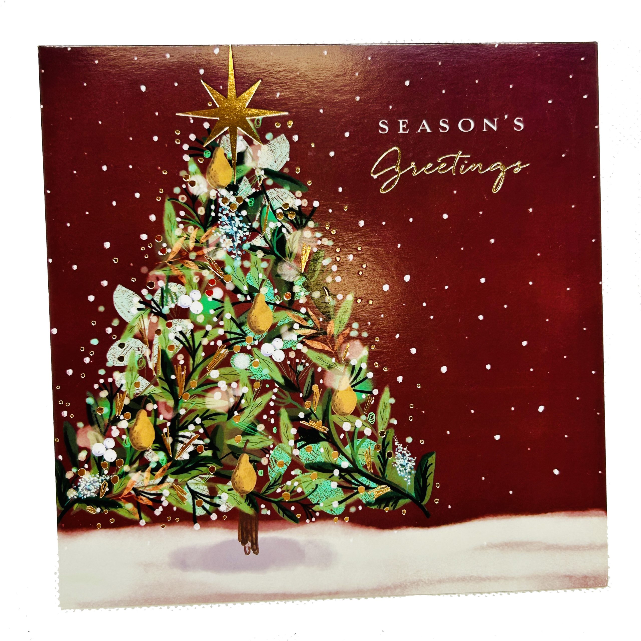 opulent tree christmas card