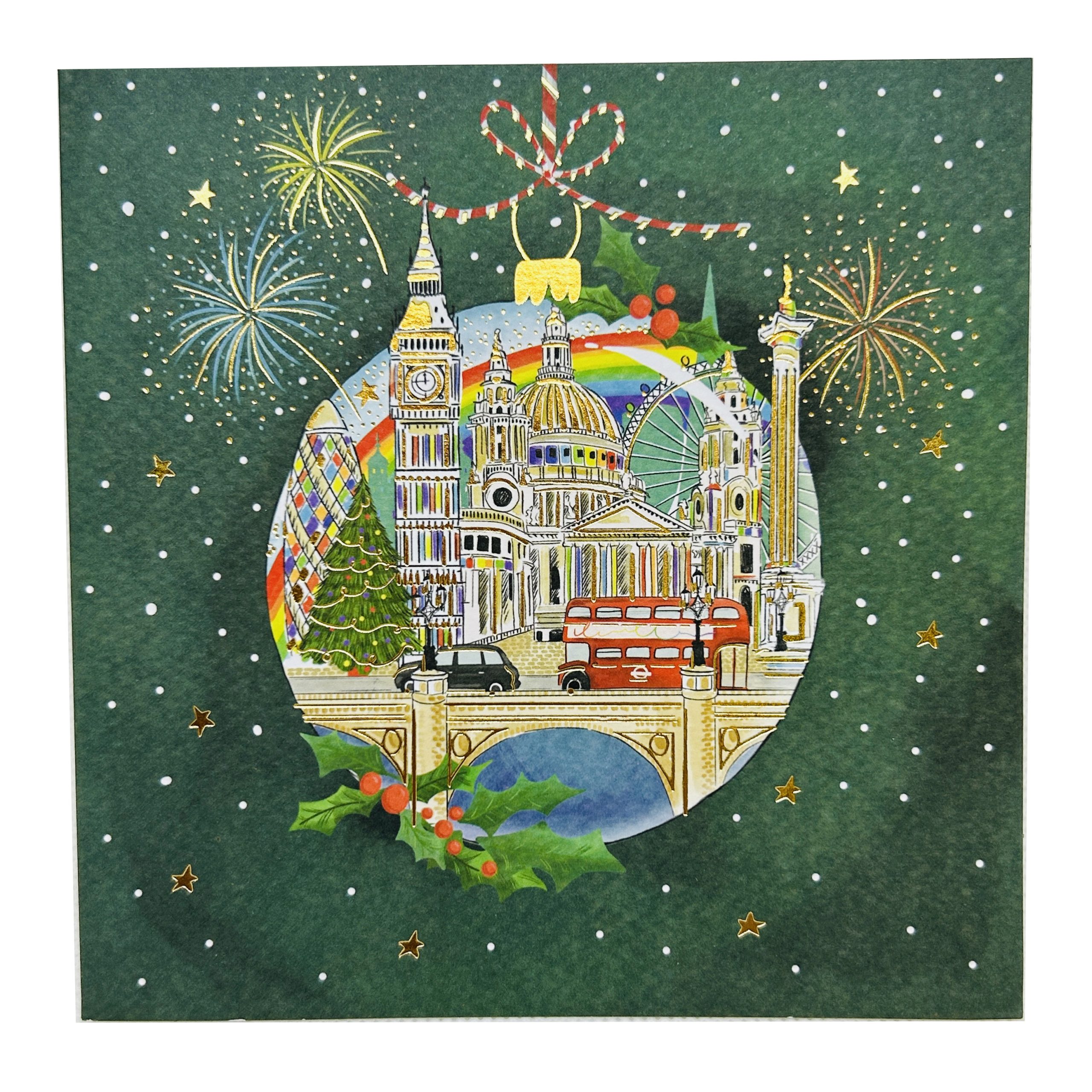 London Bauble Christmas card